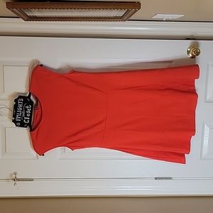 NY&C Dress Large Sleeveless Orange Red